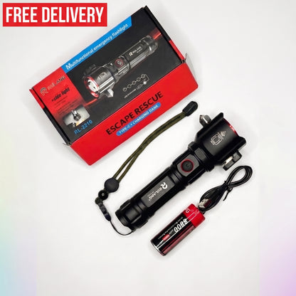 5-in-1 Tactical Multi-Functional Emergency Flashlight